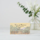 Olivenbäume w Gelber Himmel, Sonne von Vincent van Visitenkarte (Stehend Vorderseite)