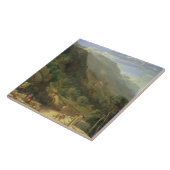 Olivenbaumgruppen bei Varenna, See Como, Italien, Fliese (Seite)