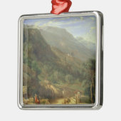 Olivenbaumgruppen bei Varenna, See Como, Italien, Ornament Aus Metall (Links)