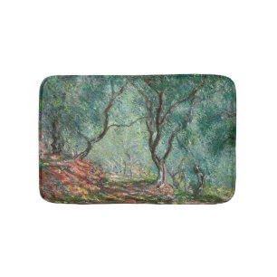 Olivenbaumholz im Moreno Gardens (von Monet) Badematte