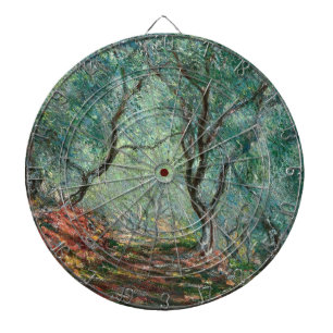 Olivenbaumholz im Moreno Gardens (von Monet) Dartscheibe