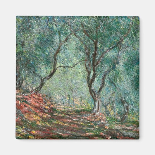 Olivenbaumholz im Moreno Gardens (von Monet) Magnet (Vorne)
