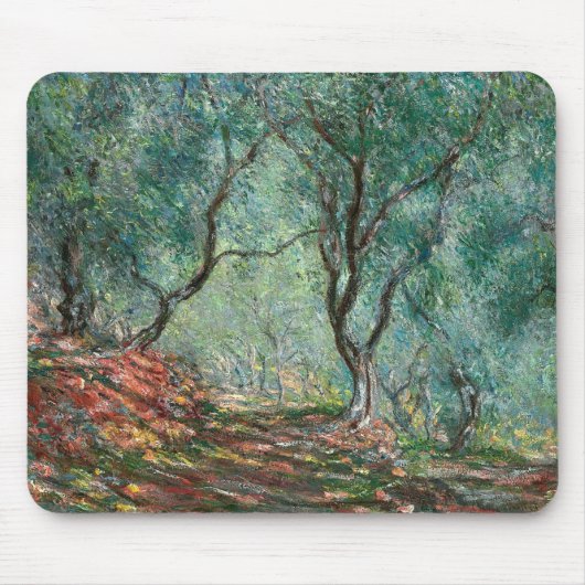 Olivenbaumholz im Moreno Gardens (von Monet) Mousepad (Vorne)