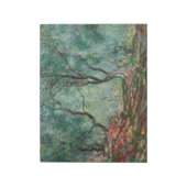 Olivenbaumholz im Moreno Gardens (von Monet) Notizblock (Rotiert)