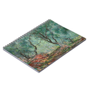 Olivenbaumholz im Moreno Gardens (von Monet) Notizblock