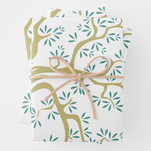 Olivenbaumskizze Geschenkpapier Set (Beispiel)