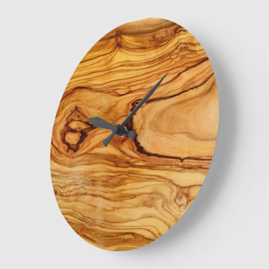 Olivenbaumstruktur Pflanze Große Wanduhr (Winkel)