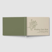 Olivenbaumzweig, rustikale und minimalistische Hoc Gästebuch (Voll)