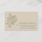 Olivenbaumzweig, Rustikale Website und Website für Begleitkarte (Vorderseite)