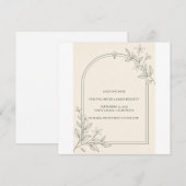 Olivenbotanische Save-the-Date-Karte Save The Date (Vorne/Hinten)