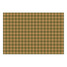 Olivenernte Gold Karo Tartan Retro-Farbe