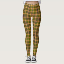 Olivenernte Gold Karo Tartan Retro Farbe