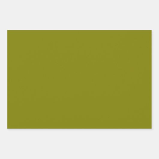 Olivenfarbe Geschenkpapier Set (Vorderseite 3)