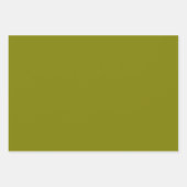 Olivenfarbe Geschenkpapier Set (Vorderseite 2)