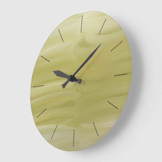 Olivenfarbe Große Wanduhr (Winkel)