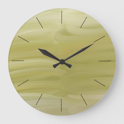 Olivenfarbe Große Wanduhr (Vorderseite)