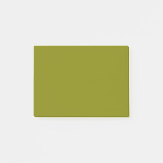 Olivenfarbe Post-it Klebezettel (Vorderseite)