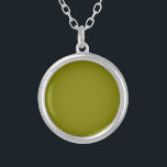 Olivenfarbe Versilberte Kette<br><div class="desc">Olivenfarbe</div>