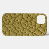 Olivenfarbene organische Textur iPhone-Hülle mit r Case-Mate iPhone Hülle (Rückseite (Horizontal))