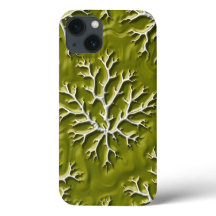 Olivengeprägtes Zweig-iPhone-Case-Design