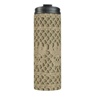 Olivengrün, handgefertigt auf Olivenboden Thermosbecher