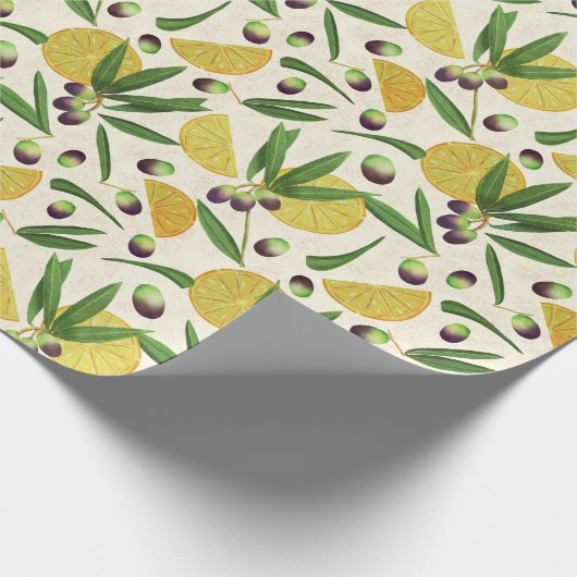 Olivenhain Geschenkpapier (Ecke)