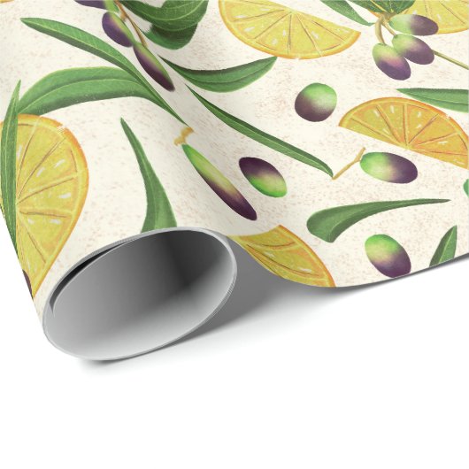 Olivenhain Geschenkpapier (Rolleneckpunkt)