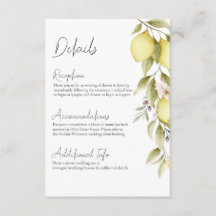 Olivenhain-Hochzeits-Detailkarte