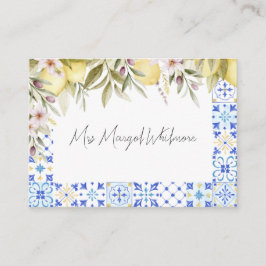 Olivenhain-Hochzeitsplatzkarte Platzkarte