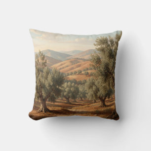 Olivenhain Rollende Hügel Toskana Landschaft Kissen