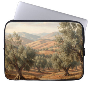 Olivenhain Rollende Hügel Toskana Landschaft Laptopschutzhülle