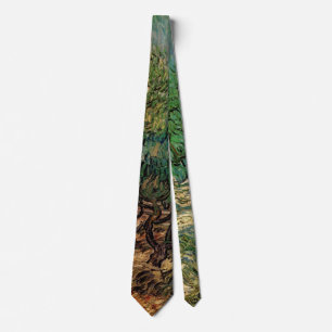 Olivenhain von Vincent van Gogh, Vintage Fine Art Krawatte