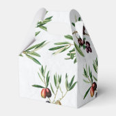 Olivenhaine Blätter Griechische Insel Hochzeit im Geschenkschachtel (Rückseite)