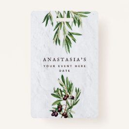 Olivenhaine Blätter Mittelmeerinsel Griechenland Ausweis