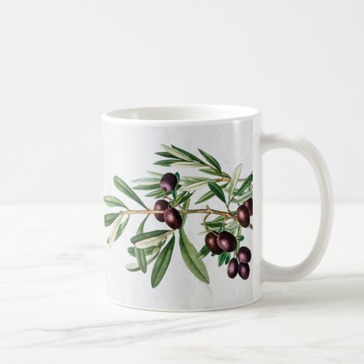 Olivenhaine Blätter Mittelmeerinsel Griechenland Kaffeetasse (Rechts)