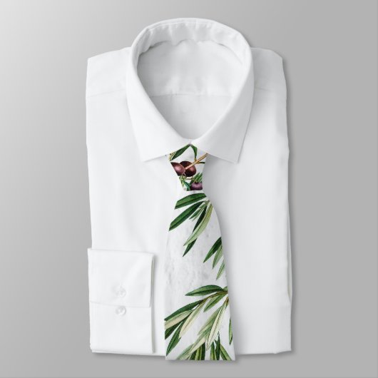 Olivenhaine Blätter Mittelmeerinsel Griechenland Krawatte (Gebunden)