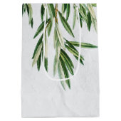 Olivenhaine Blätter Mittelmeerinsel Griechenland Mittlere Geschenktüte (Rückseite)