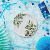 Olivenhaine Blätter Mittelmeerinsel Griechenland Pappteller (Party)