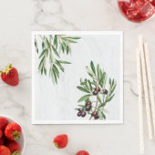 Olivenhaine Blätter Mittelmeerinsel Griechenland Serviette (Beispiel)