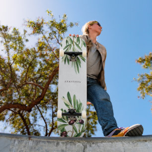 Olivenhaine Blätter Mittelmeerinsel Griechenland Skateboard