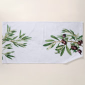 Olivenhaine Blätter Mittelmeerinsel Griechenland Strandtuch (Vorderseite)