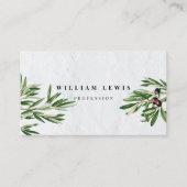 Olivenhaine Blätter Mittelmeerinsel Griechenland Visitenkarte (Vorderseite)