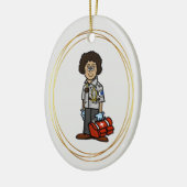 Olivenhaine EMS Paramedic Keramik Ornament (Links)