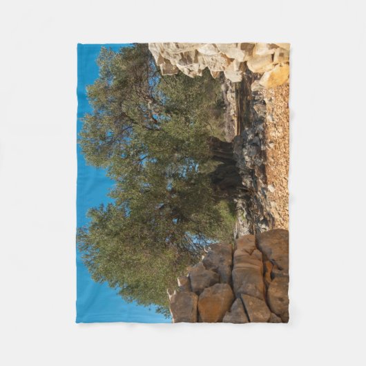 Olivenhaine Fleecedecke (Vorderseite)