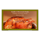 Olivenhaine gekochte Türkei Fleisch zubereitete Le Magnetische Visitenkarte (Vorderseite)