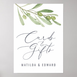 Olivenhaine Hochzeitskarten & Geschenke Budget Poster