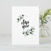 Olivenhaine | In Liebe Karte (Stehend Vorderseite)