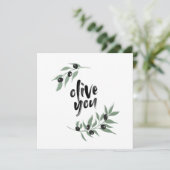 Olivenhaine | In Liebe Karte (Stehend Vorderseite)