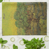 Olivenhaine mit Pickfiguren, Vincent van Gogh Geschirrtuch (Gefaltet)