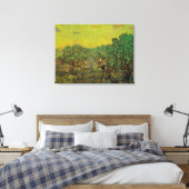 Olivenhaine mit Pickfiguren, Vincent van Gogh Leinwanddruck (Insitu (Schlafzimmer))